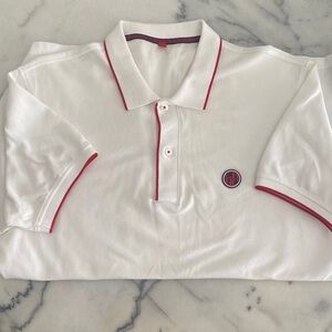Carolina Herrera White Polo with Red Trim